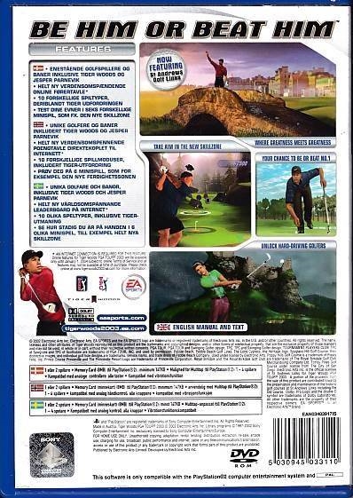 Tiger Woods PGA Tour 2003 - PS2 (B Grade) (Genbrug)
